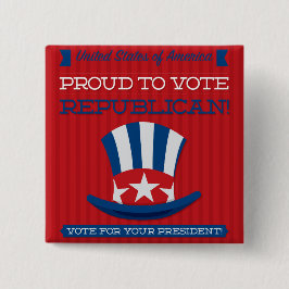 共和党 缶バッジ