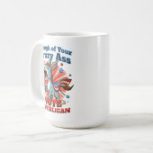 共和党GOP投票アンチ民主党議員プロアメリカ コーヒーマグカップ (正面左)