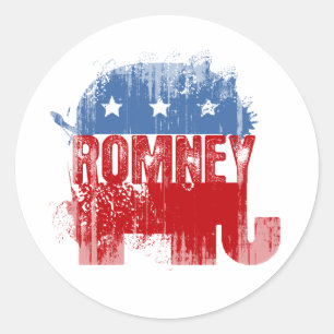 共和党ROMNEY ラウンドシール