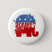 共和党ROMNEY 缶バッジ (正面)