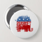 共和党ROMNEY 缶バッジ (正面&裏面)