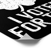 共和党St patricks dayシャツキスMe I投票F ポスター (角)