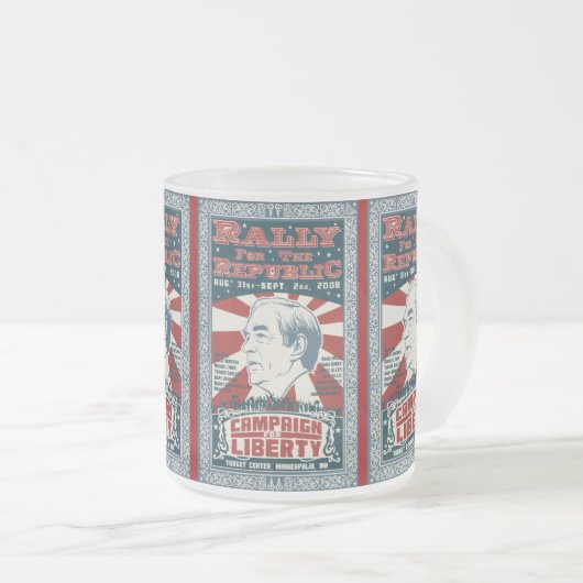 共和国のマグのための再結集 フロストグラスマグカップ (正面右)