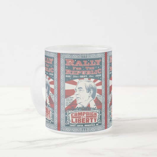 共和国のマグのための再結集 フロストグラスマグカップ (正面左)