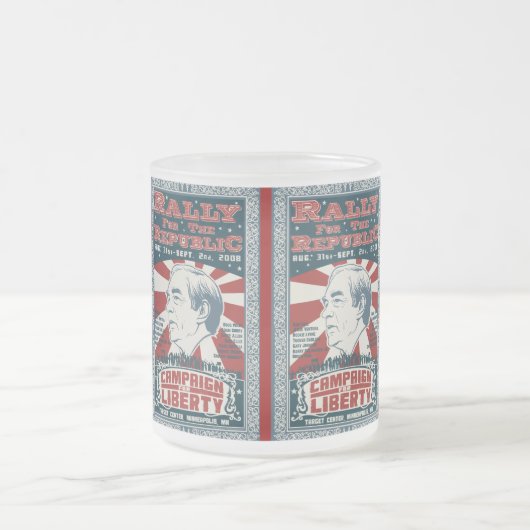 共和国のマグのための再結集 フロストグラスマグカップ (中央)