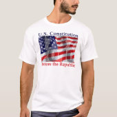 共和国のワイシャツを元通りにして下さい Tシャツ (正面)