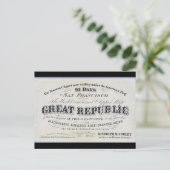 共和国素晴らしクリッパー帆船1900 ポストカード (スタンド正面)