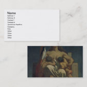 共和国1848年(キャンバスの油) 名刺 (正面/裏面)