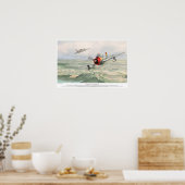 共和国P-47サンダーボルト ポスター (キッチン)