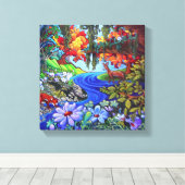 共存 キャンバスプリント (インサイチュ (ウッドフロア))