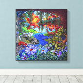 共存 キャンバスプリント (インサイチュ (ウッドフロア))