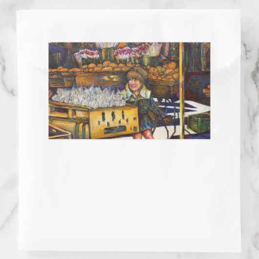 共感の力 長方形シール (バッグ)