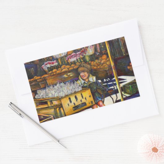 共感の力 長方形シール (封筒)