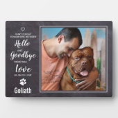 共感の言葉 ハロー グッバイ 名言 ペットメモリアル フォトプラーク (正面)