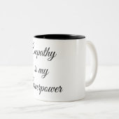 共感は私の超大国マグカップ ツートーンマグカップ (正面右)