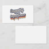 共感は私の超能力Tシャツ共感先生S 名刺 (正面/裏面)