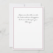 共感型カードバードツリーティール（緑がかった色）フレームホワイト (裏面)