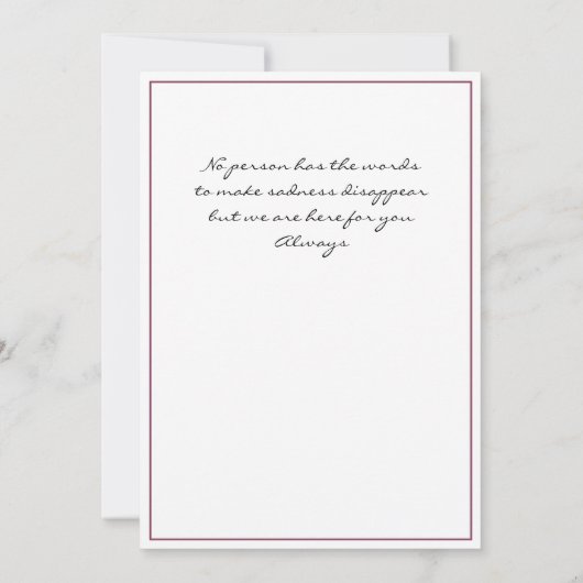 共感型カードバードツリーティール（緑がかった色）フレームホワイト (裏面)