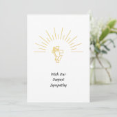 共感型祈カードのハンズクロススピリチュアルホワイト (スタンド正面)