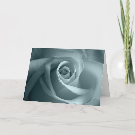 共感書空白のき内かわいらしバラ カード (正面)