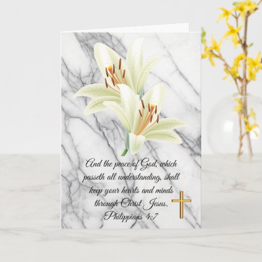 共感書 カード (黄色い花)