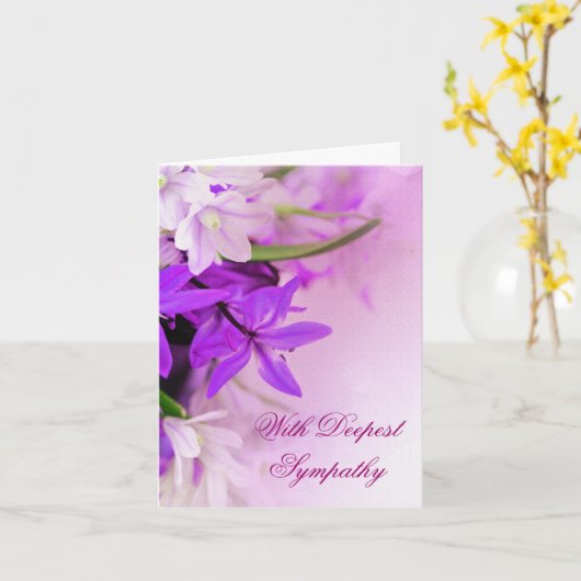 共感書 カード (黄色い花)