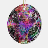 共感覚音楽カラフルで扇情的な詳細 セラミックオーナメント (左)