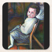 共感覚 スクエアペーパーコースター (正面)