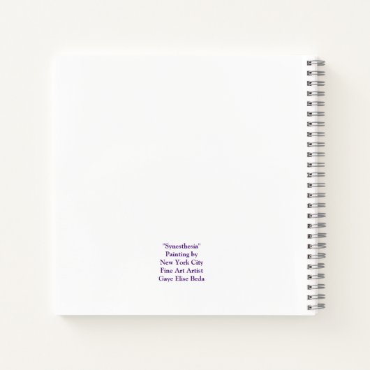 共感覚 ノートブック (裏面)