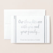 共感証パーソナライズされた書 箔カード (封筒付き正面)