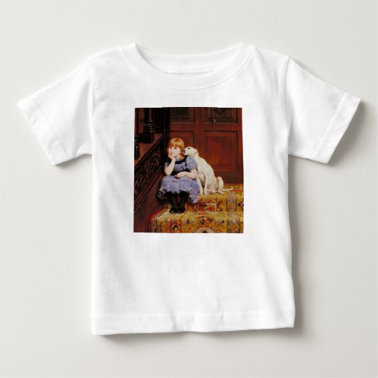 共感（Briton Riviere作） ベビーTシャツ (正面)