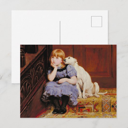 共感（Briton Riviere作） ポストカード (正面/裏面)