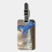 共有お気に入りのなDIAのムスタングのブロンコの稲妻Stor ラゲッジタグ (正面縦)