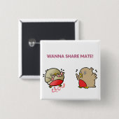共有だ！ 缶バッジ (正面&裏面)