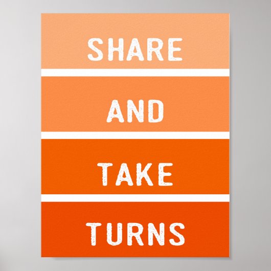 共有とテイクターンのチ絵を描ップ ポスター (正面)