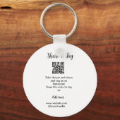 共有とラベルInstagramスキャンQR追加Webサイト キーホルダー (正面)