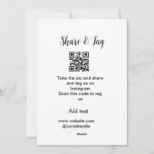 共有とラベルInstagramスキャンQR追加Webサイト シーズンカード (裏面)