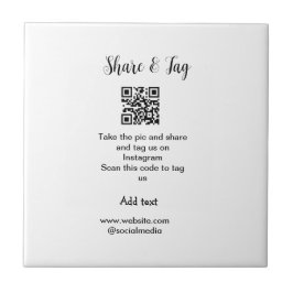 共有とラベルInstagramスキャンQR追加Webサイト タイル