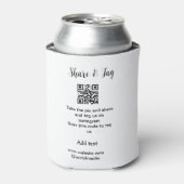 共有とラベルInstagramスキャンQR追加Webサイト 缶クーラー (缶正面)