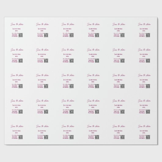 共有のためにスキャン ソーシャルメディアでQRコードをタグ付け ラッピングペーパー (フラット)