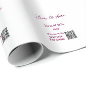 共有のためにスキャン ソーシャルメディアでQRコードをタグ付け ラッピングペーパー (ロールコーナー)