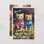 "共有のためのサンキューカード[エクスペリエンス] サンキューカード (正面/裏面)