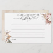 共有のメモリまたは誕生日ウィッシュカードをゲストに提供 (正面/裏面)