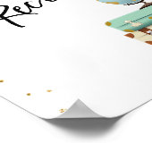 共有のレシピサイン旅行シャワーアドベンチャー ポスター (角)