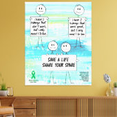 共有の予備の腎臓の提供 キャンバスプリント (インサイチュ (リビング))