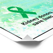 共有の予備の腎臓の提供 ポスター (コーナー)