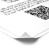 共有の写真結婚QRコードポスター フォトプリント            (角)