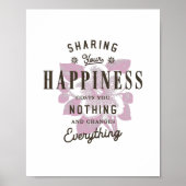 共有の幸せヴィンテージ ポスター (正面)