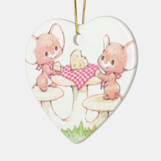 共有は春の夏のネズミを気にしています セラミックオーナメント (左)