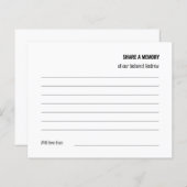 共有を愛する言葉の葬儀への出席 (正面/裏面)